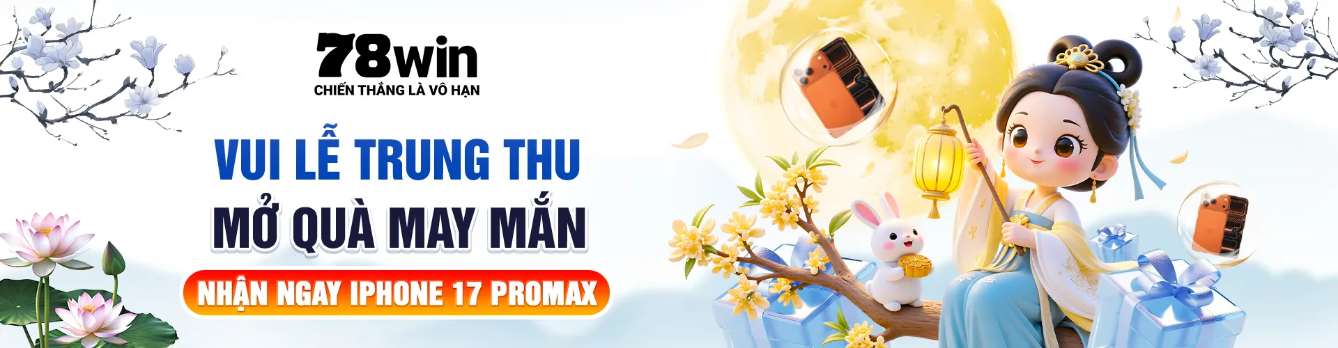 Banner vui lễ trung thu nhận IP 17